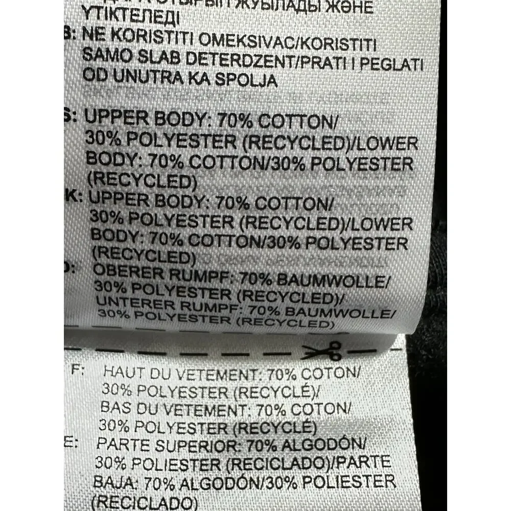 Adidas Big Spellout Colorblock Black & White Pullover Hoodie Sweatshirt 2XL NWT - Picture 9 of 10